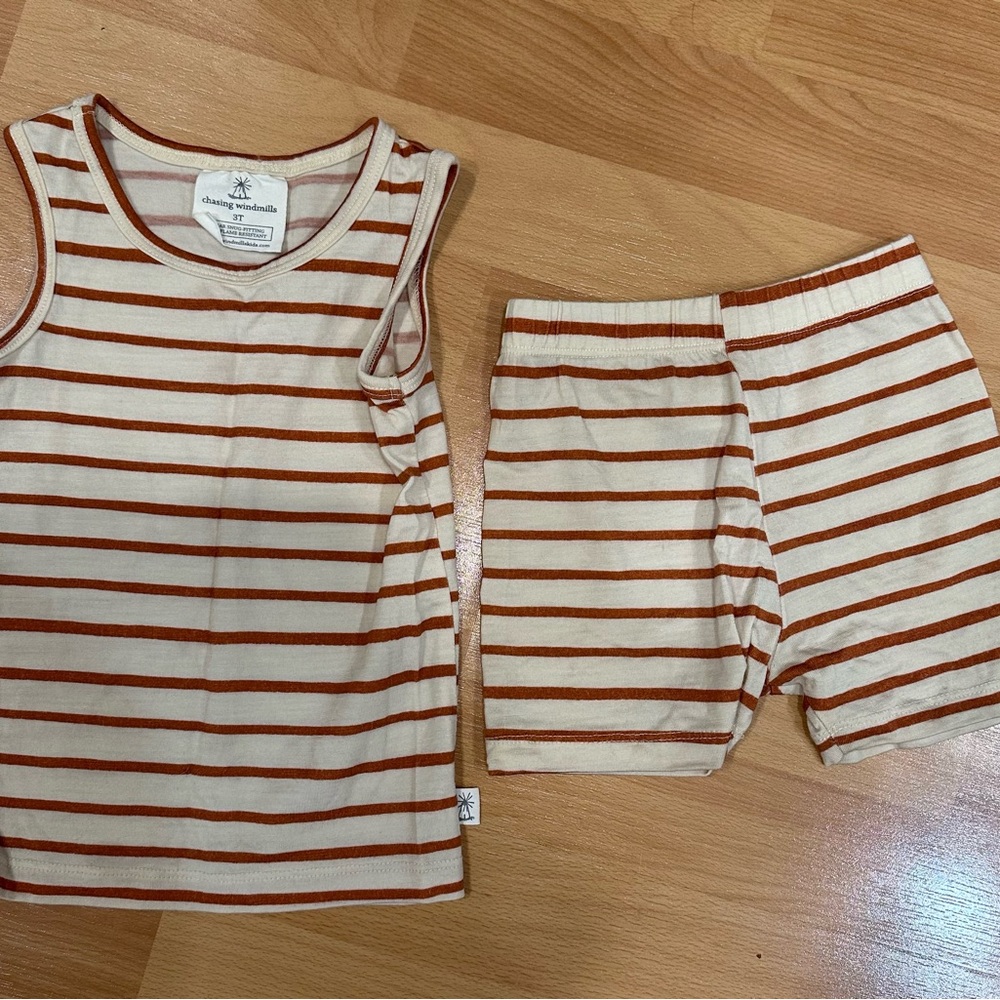 Chasing Windmills Merino Wool Short John's Pajama Set